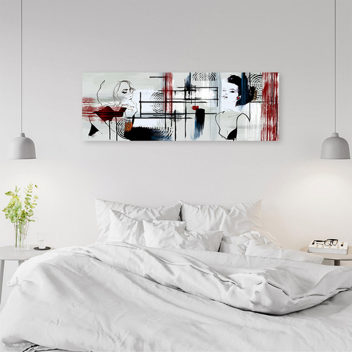 KUNSTDRUCK Grau 150/50 cm - Grau, Textil (150/50cm) - KUNSTLOFT