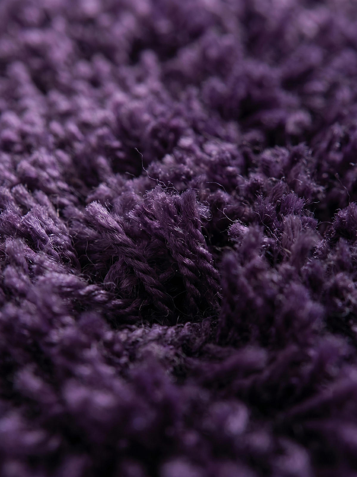TEPPICH Wohnzimmer Hochflor Einfarbig Weich Flauschig Waschbar Läufer Violett 80x250 cm – SALZACH - Lila, Textil (80/250cm) - KADIMA DESIGN