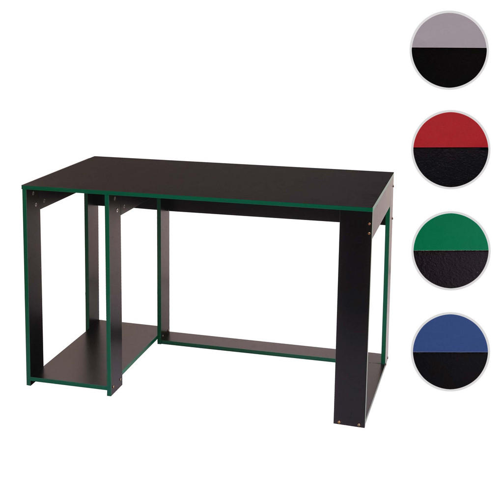 Thumbnail - MCW Schreibtisch, Schwarz, Grün, Holzwerkstoff, 120x76x60 cm, Arbeitszimmer, Schreibtische, Bürotische