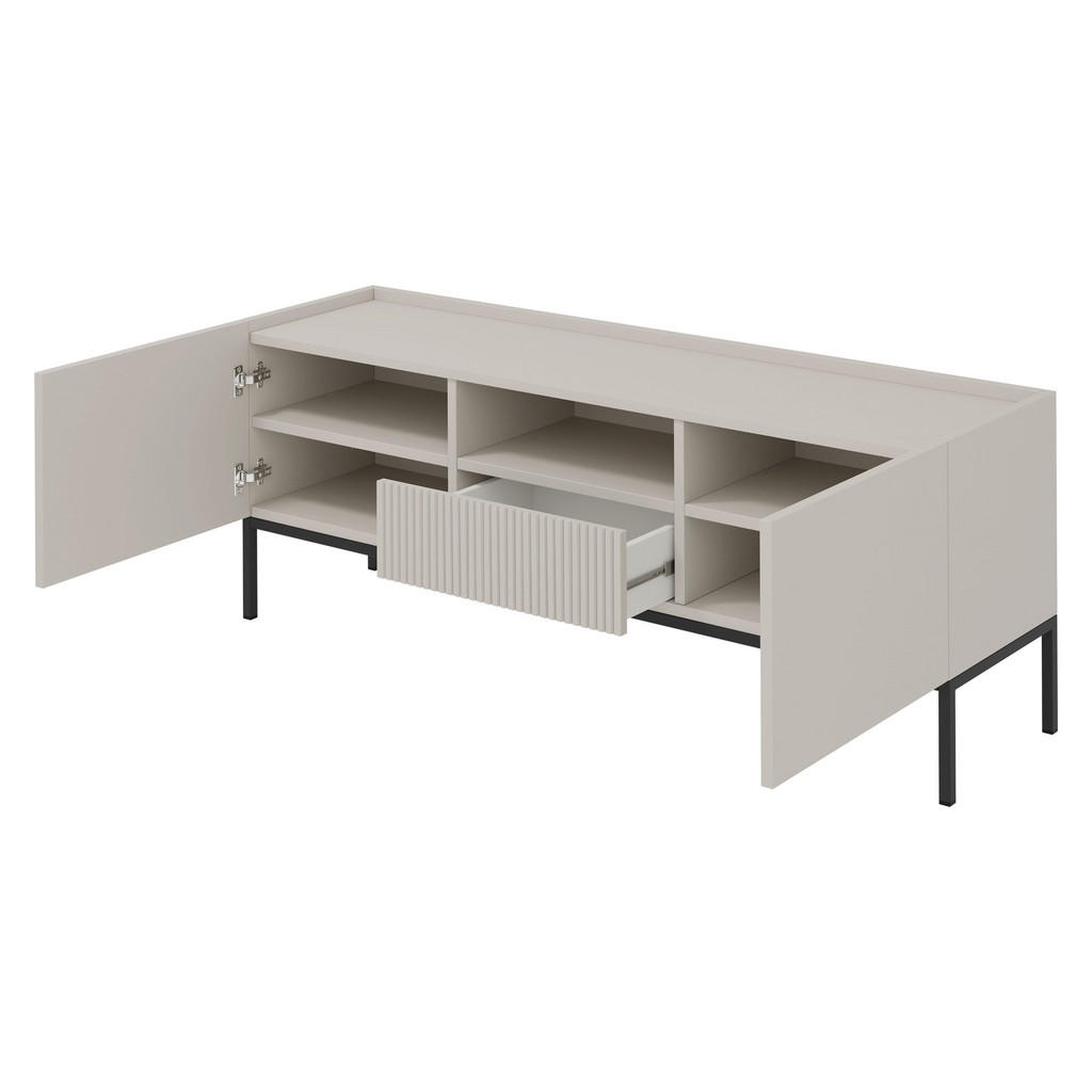 Thumbnail - Mirjan24 Tv-Element, Kaschmir, Holzwerkstoff, 1 Schubladen, Rechteckig, 180x60x42 cm, Wohnzimmer, Wohnwände, Lowboards, ...