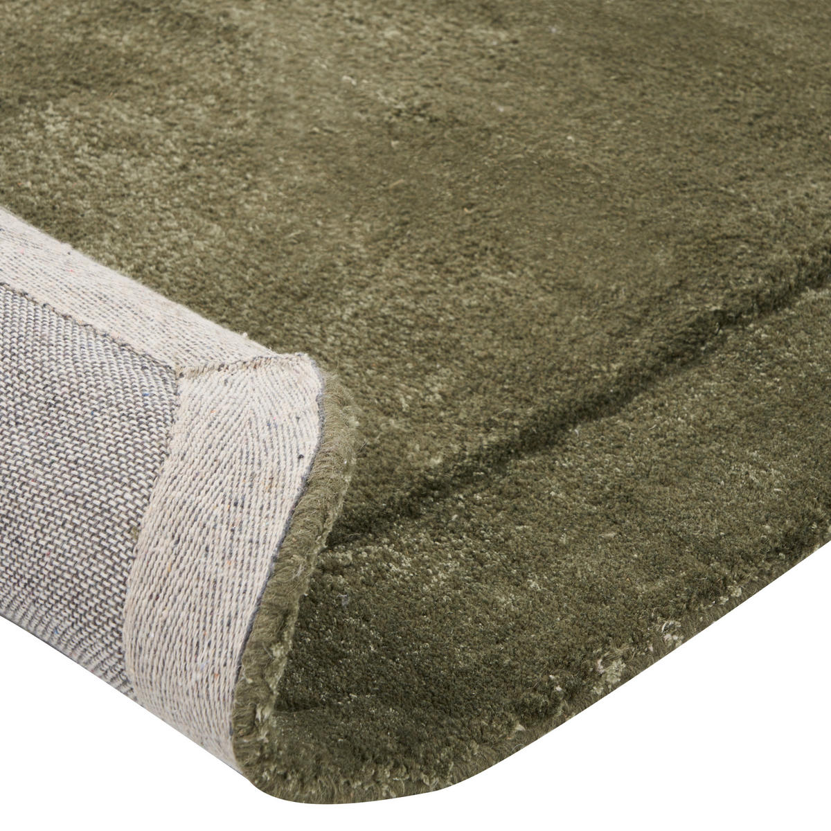 KURZFLOR-TEPPICH Grün 80/250 cm Berani - Grün, Textil (80/250cm) - Beliani