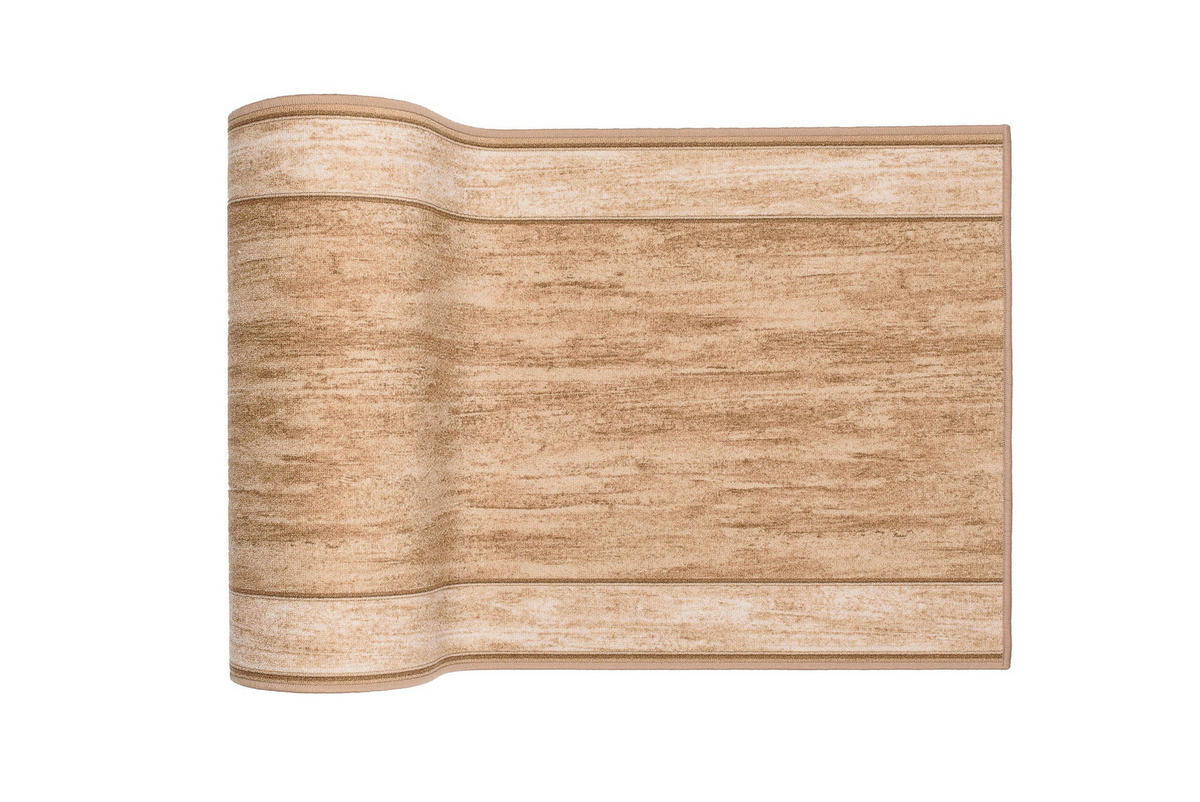 TEPPICHLÄUFER Anti-Rutsch Beige rutschfest Gummiunterlage 100/1400 cm - Beige, Textil (100/1400cm) - Tapiso