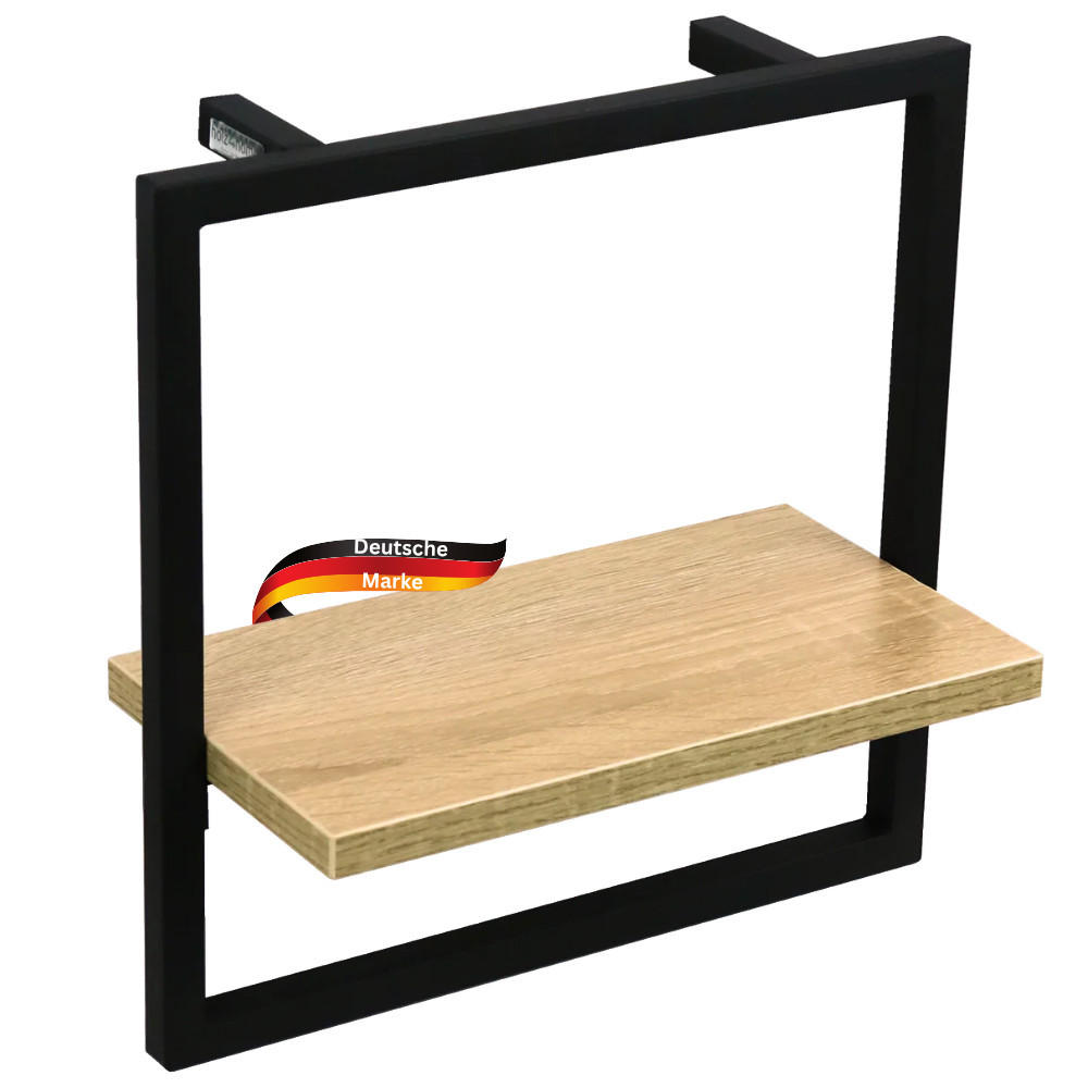 Deluke Wandregal Braun 30x30x15 cm
