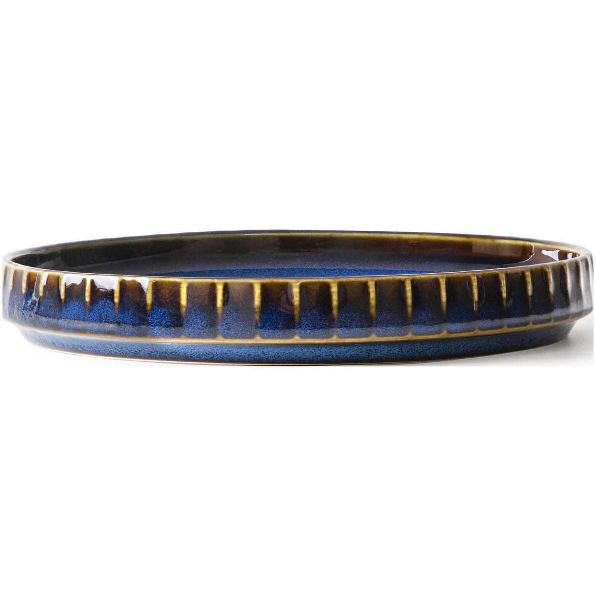 UNTERTASSEN AD STRIPES, 6-tlg - Dunkelblau, Keramik (14/2/14cm) - KONSIMO®