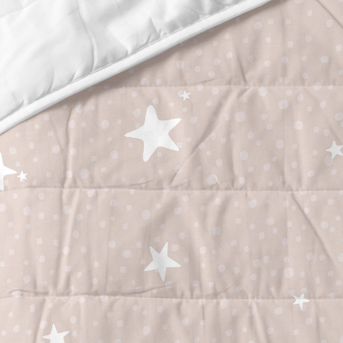 TAGESDECKE little star 200x260 cm (bett 105) rosa - Pink, Textil (200/260cm) - Happy Friday