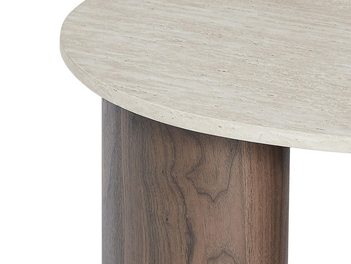 COUCHTTISCH nicht ausziehbar - 120 cmcm x 60 cmcm - Holz, Platte - Naturfarben Dunkel, Beige - ALOZYA - Beige/Naturfarben, Holz (60/120/45cm) - Vente-Unique