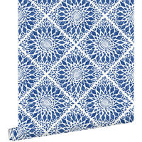 TAPETE Fliesenmuster 53 cm x 10.05 m - Blau, Papier (53/1000cm) - ESTAhome