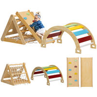 KLETTERGERÜST 7-in-1 DE-09868 Mehrfarbig - Multicolor, Holz (62.5/57/168cm) - ComfortXL