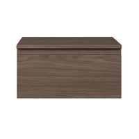 WANDNACHTTISCH Bemmi Nussbaum Wisconsin 49 cm - Dunkelbraun, Holzwerkstoff (48.4/25.4/31.8cm) - Selsey