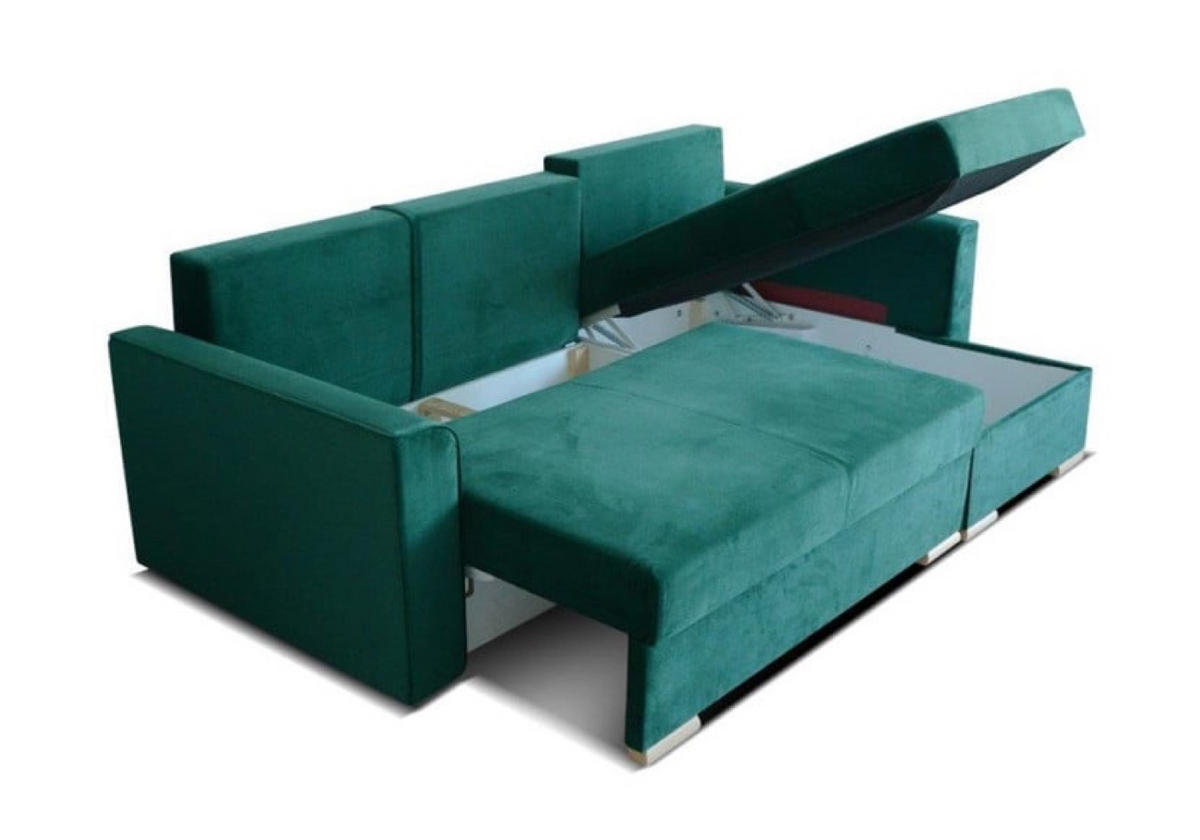 ECKSOFA Grafit ALIS Mit Schlaffunktion - Graphitfarben, Textil (230/144cm) - Sepro Meble