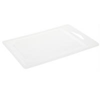 SCHNEIDEBRETT Basic Weiß 30/22/1 cm Kunstoff - Weiß, Kunststoff (22/30cm) - Mondex