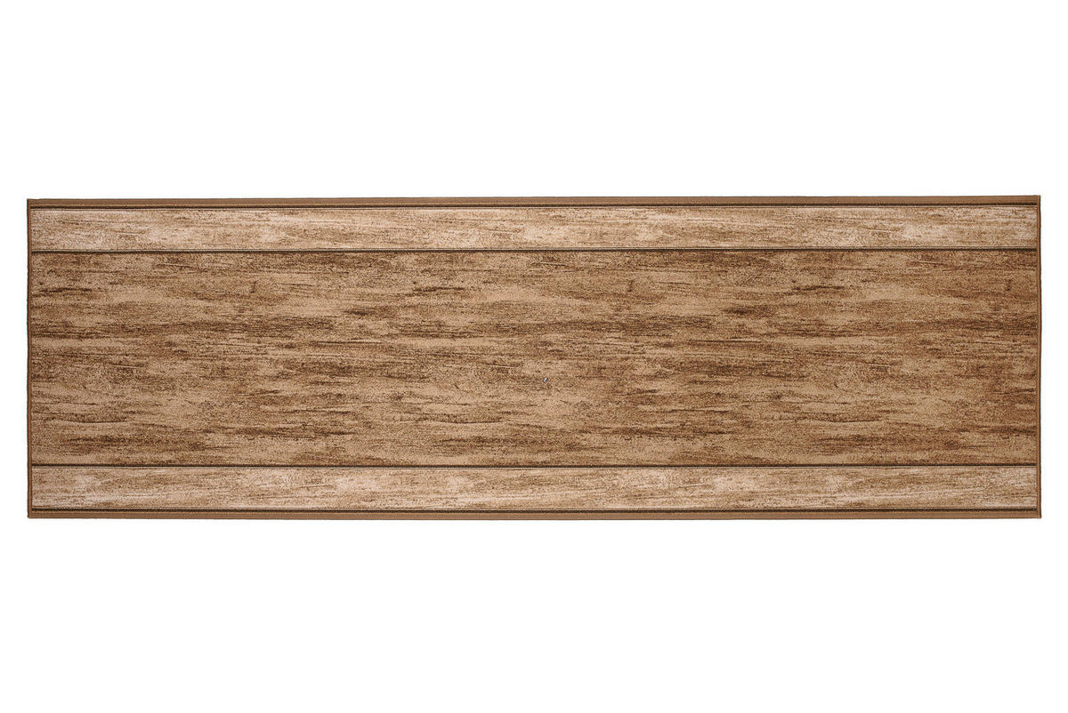 TEPPICHLÄUFER Anti-Rutsch Braun rutschfest Gummiunterlage 67/1000 cm - Braun, Textil (67/1000cm) - Tapiso