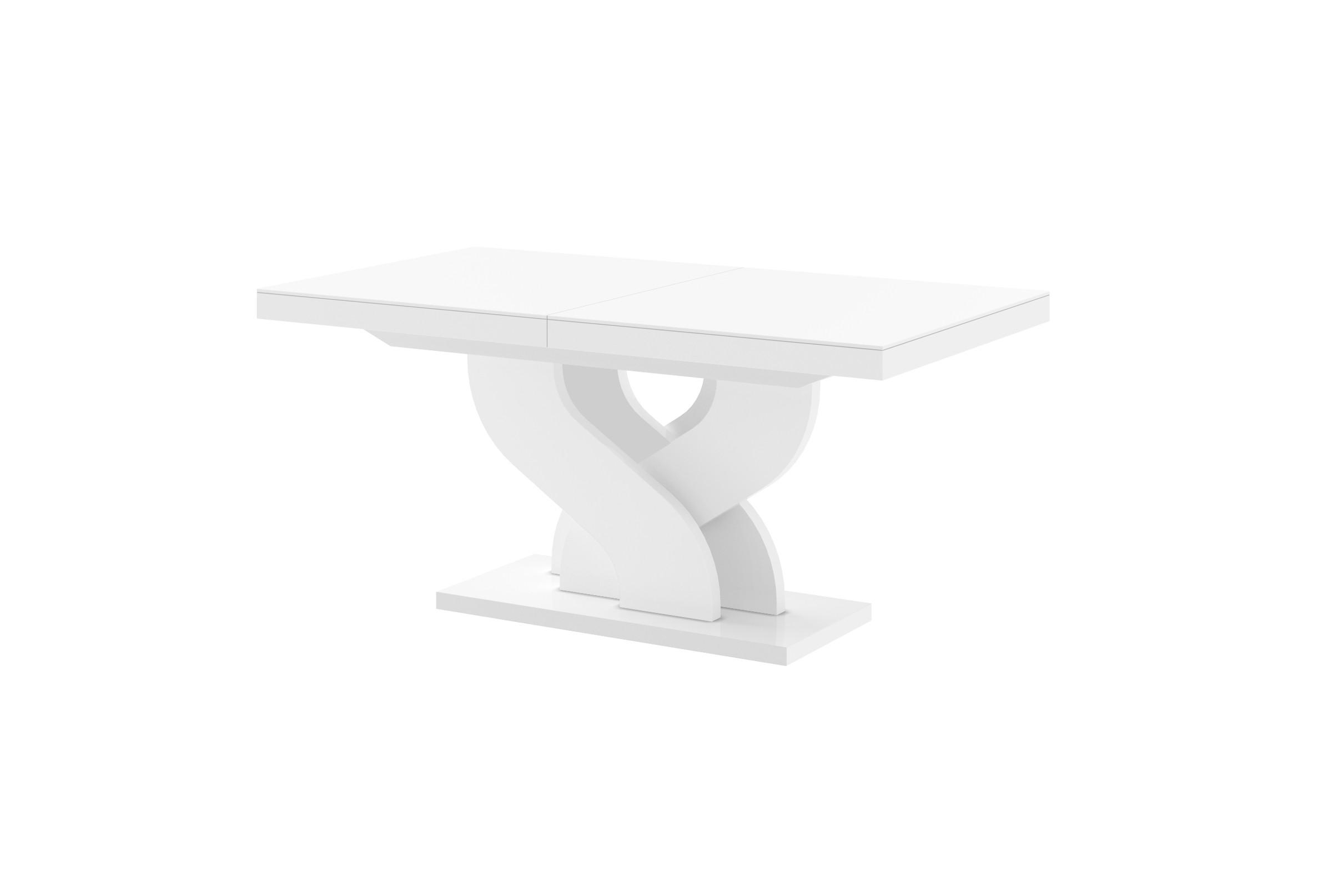 designimpex Esstisch Weiß Hochglanz 160x75x89 cm