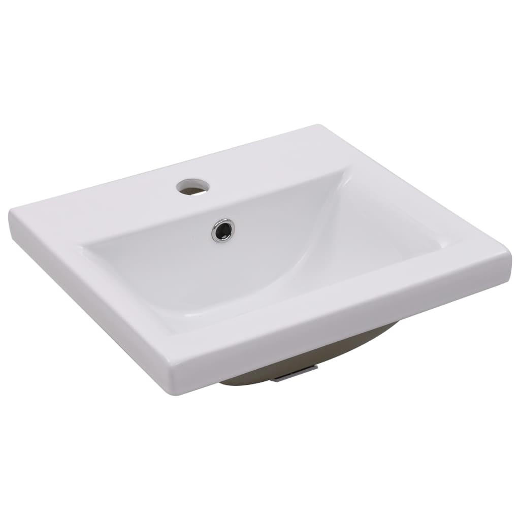 WASCHBECKEN Landgraf 42/39/18 cm - Weiß, Keramik (42/18/39cm) - Nettlife