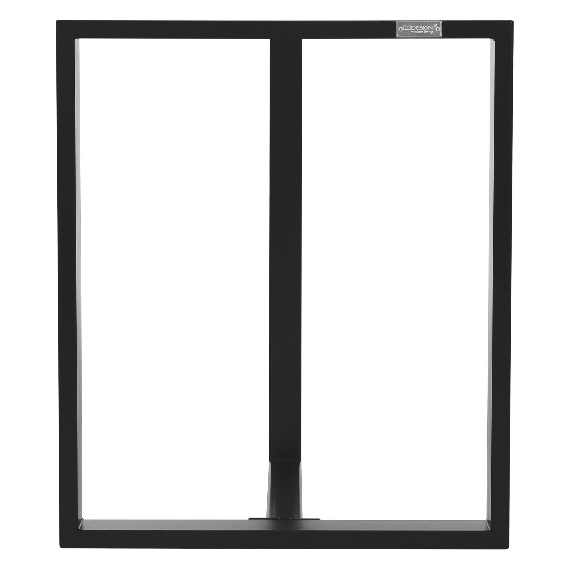 TISCHGESTELL - Schwarz, Metall (35/72/60cm) - ML-DESIGN