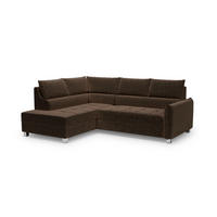 ECKSOFA Marno - Braun, Holzwerkstoff/Textil (260/200cm) - Fun Möbel