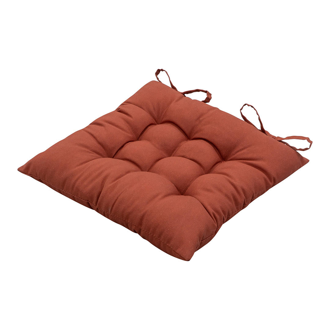 SITZKISSEN Panama 46/46 cm 4er-Set - Rotbraun, Textil (46/6/46cm) - Madison