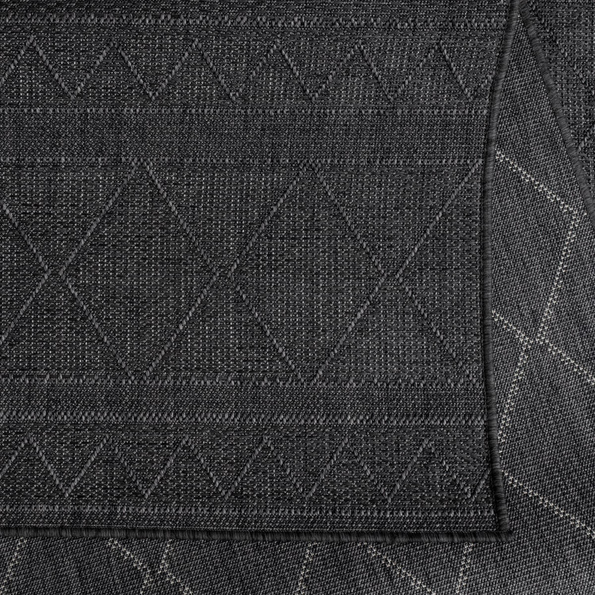 OUTDOORTEPPICH 200/200 cm Vermont 191 - Anthrazit, Kunststoff (200/200cm) - Paco Home