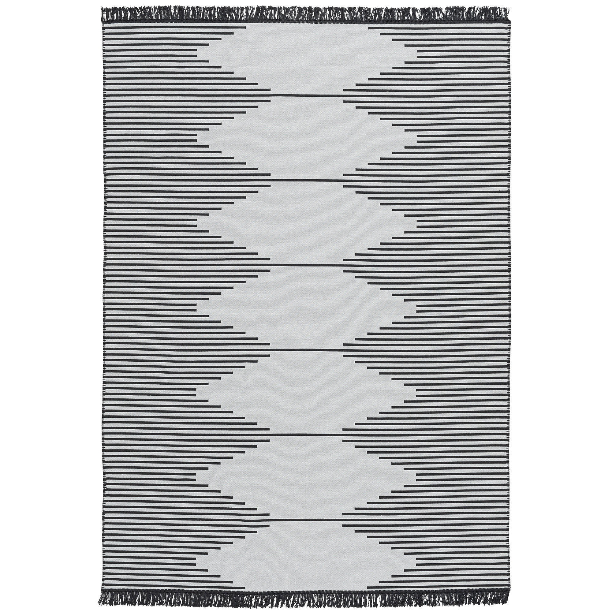 TEPPICH BEIDSEITIG ETHNO KELIM TREND - Grau, Textil (140/200cm) - Pergamon