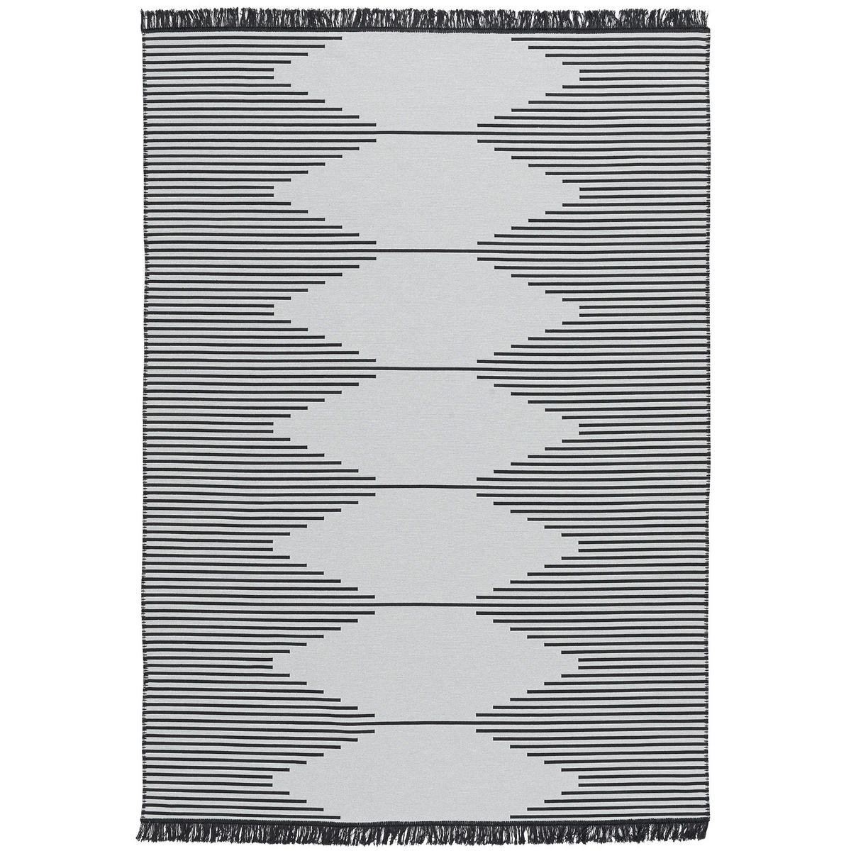 TEPPICH BEIDSEITIG ETHNO KELIM TREND - Grau, Textil (140/200cm) - Pergamon