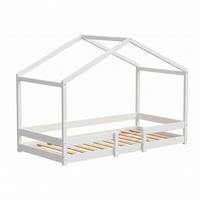 HAUSBETT INDIANA mit Lattenrost / Kinderbett 90x190 - Weiß - Weiß, Holz (90/190cm) - Weber Industries