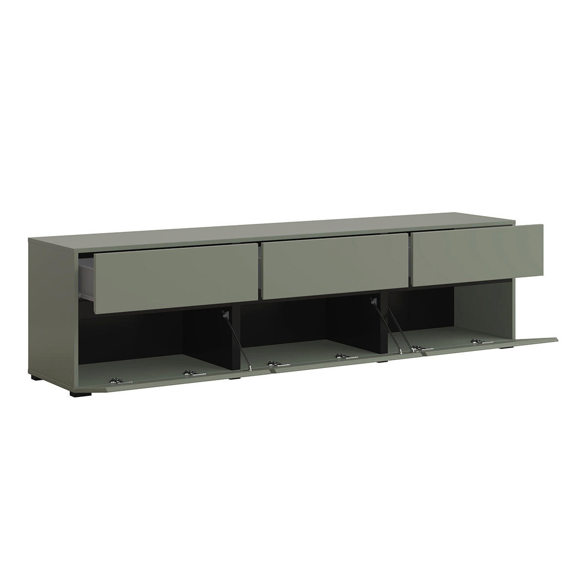 TV-MÖBEL Lilia Grün - Grün, Holzwerkstoff (180/48/40cm) - Petits-meubles