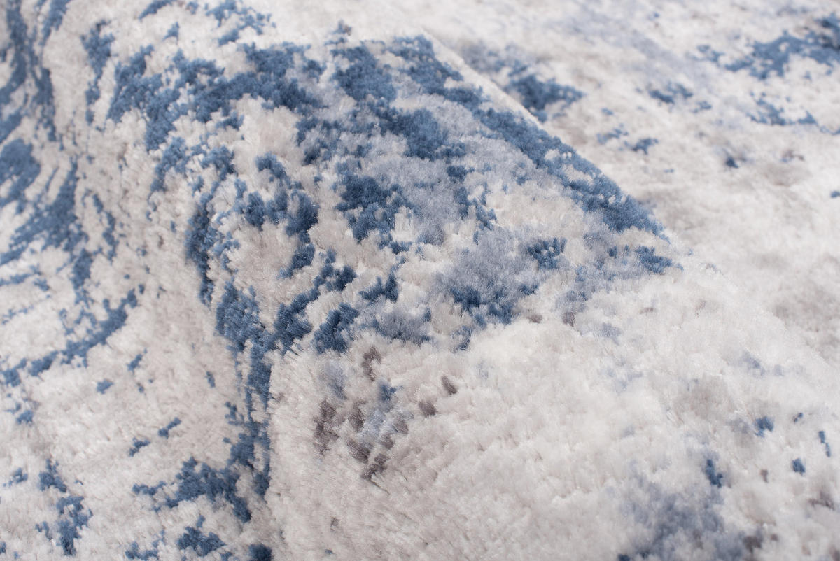 TEPPICH SKY Grau Blau 250/350 cm - Blau/Grau, Kunststoff (250/350cm) - Tapiso