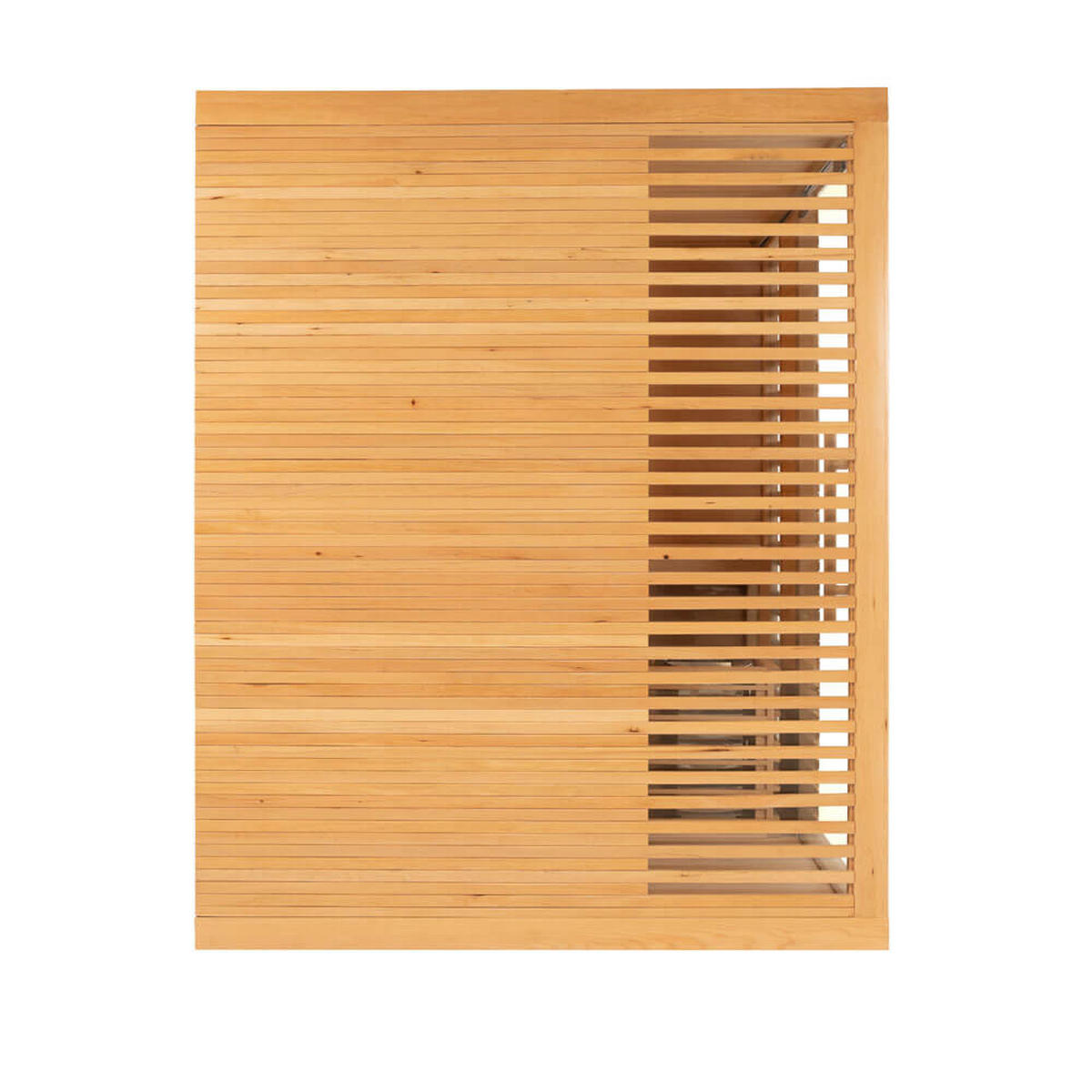 TRADITIONELLE Sauna NEOLA - 200 x 160 cm für 5 Personen - Naturfarben, Holz (200/200/160cm) - Home Deluxe