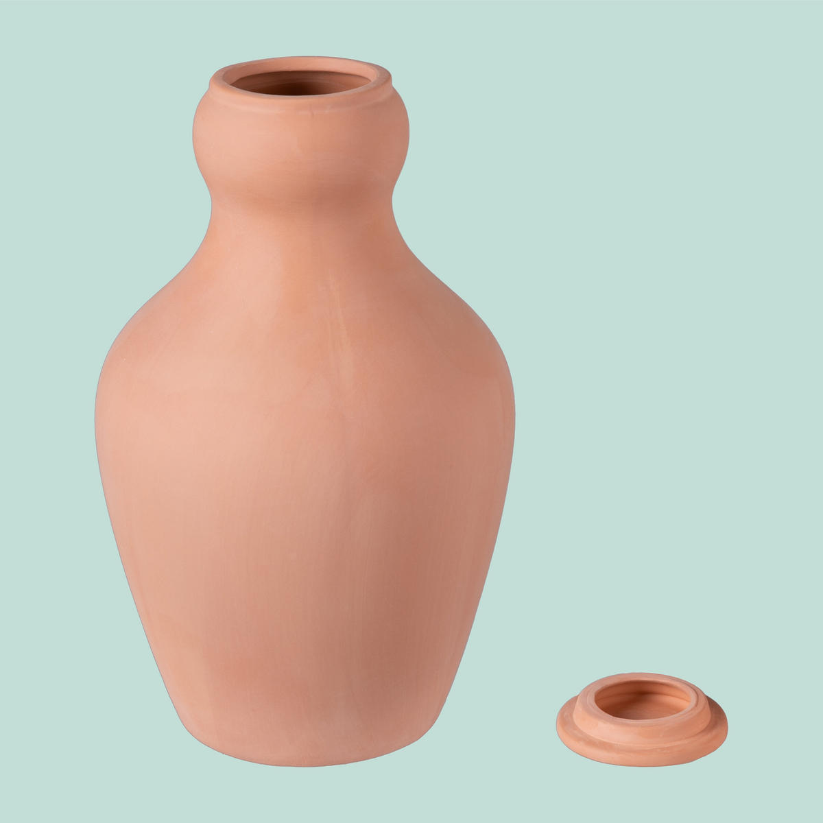 1XOLLA - Hellbraun, Keramik (14/27/14cm) - Relaxdays