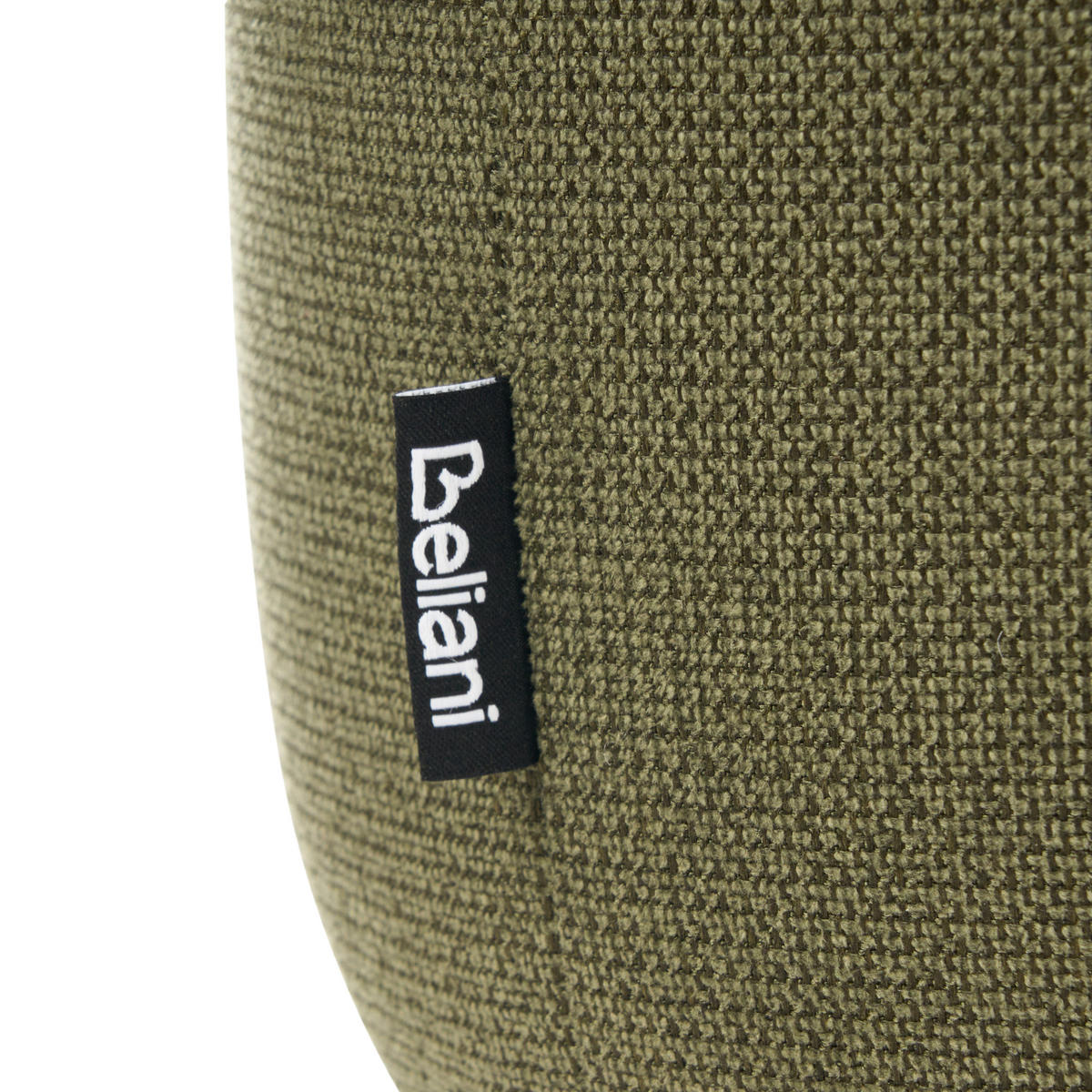 POUF Stoff Grün Juno - Beige, Textil (35/38/35cm) - Beliani
