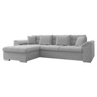 ECKSOFA Diana Cord, Seite: Links - Hellgrau, Holz/Textil (280/160cm) - MIRJAN24