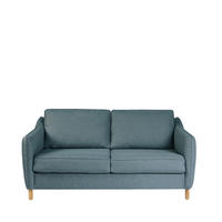 SCHLAFSOFA Express 2 Plätze aus Stoff - Vornay - Blaues Öl - Petrol, Textil (162/85/97cm) - Drawer