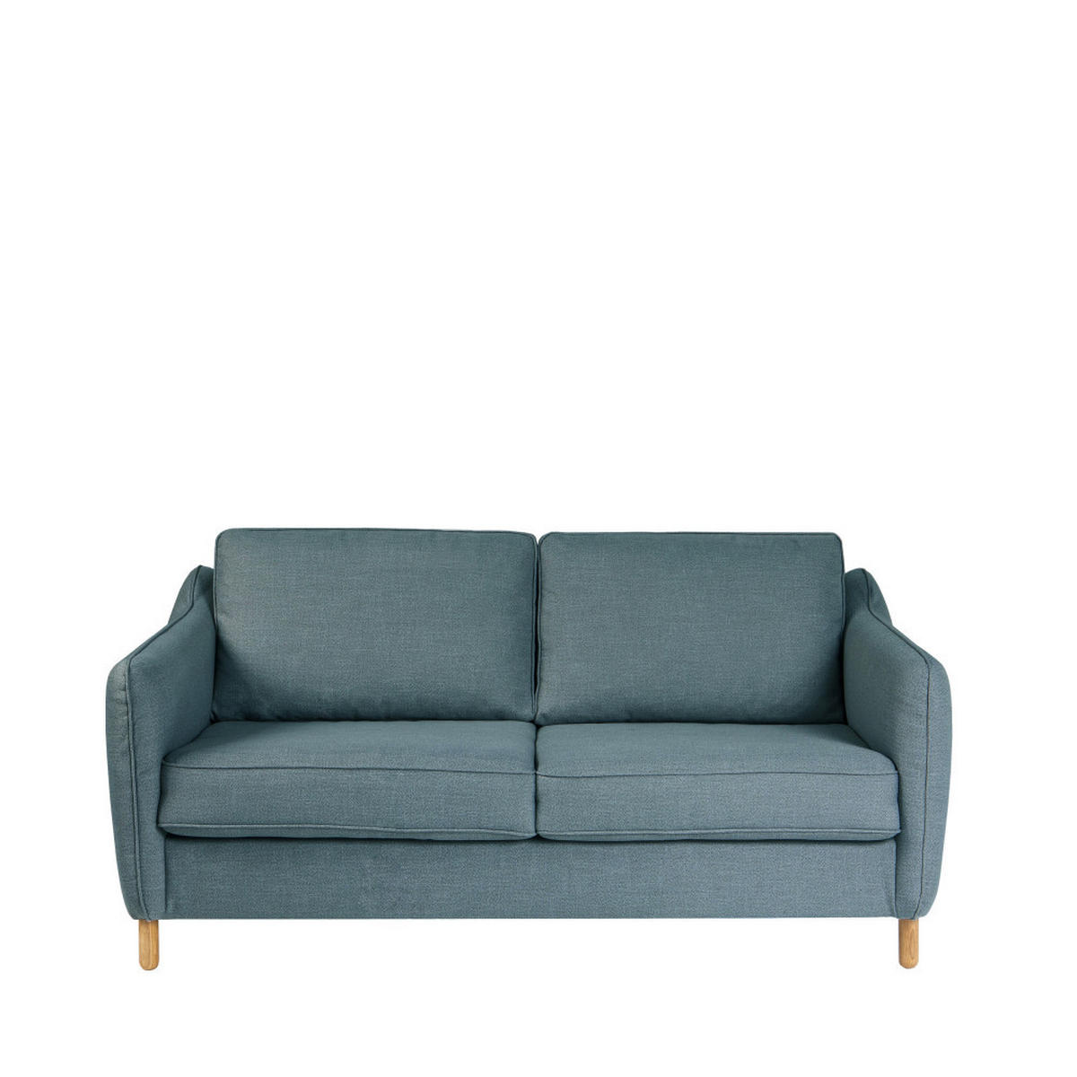 SCHLAFSOFA Express 2 Plätze aus Stoff - Vornay - Blaues Öl - Petrol, Textil (162/85/97cm) - Drawer