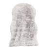 LUXUS SUPER SOFT FELLTEPPICH ASPEN MELIERT SHAPE - Hellgrau, Textil (55/80cm) - Pergamon