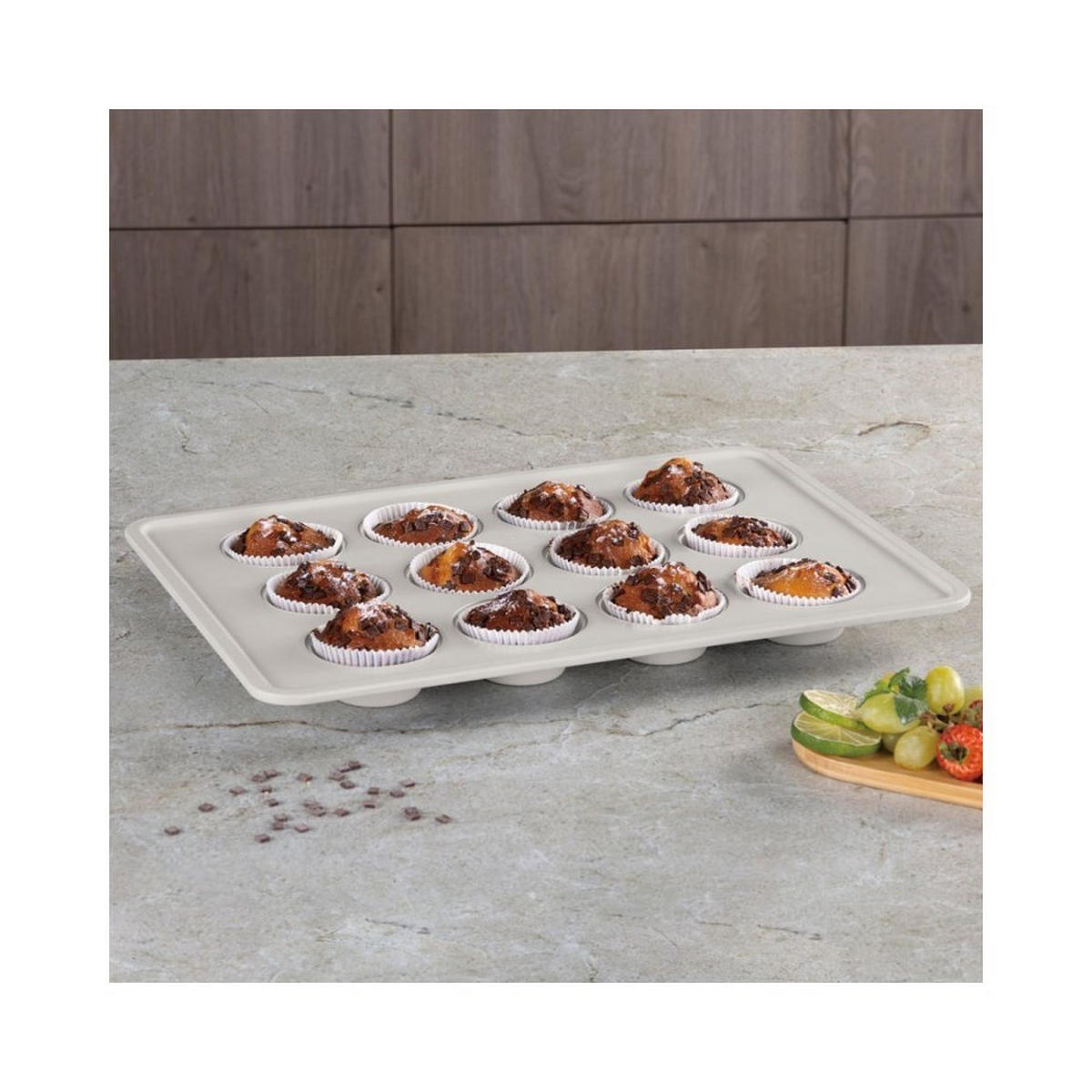 MUFFINFORM Creme 42.3/28/3.5 cm BH7877 - Creme, Metall (28/3.5/42.3cm) - Berlinger Haus