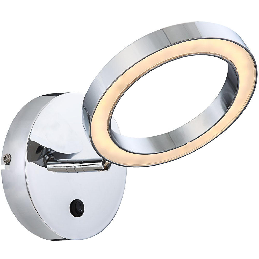 LED WANDLEUCHTE ORELL Silber - Silberfarben, Metall (16/17/23cm) - Globo Lighting