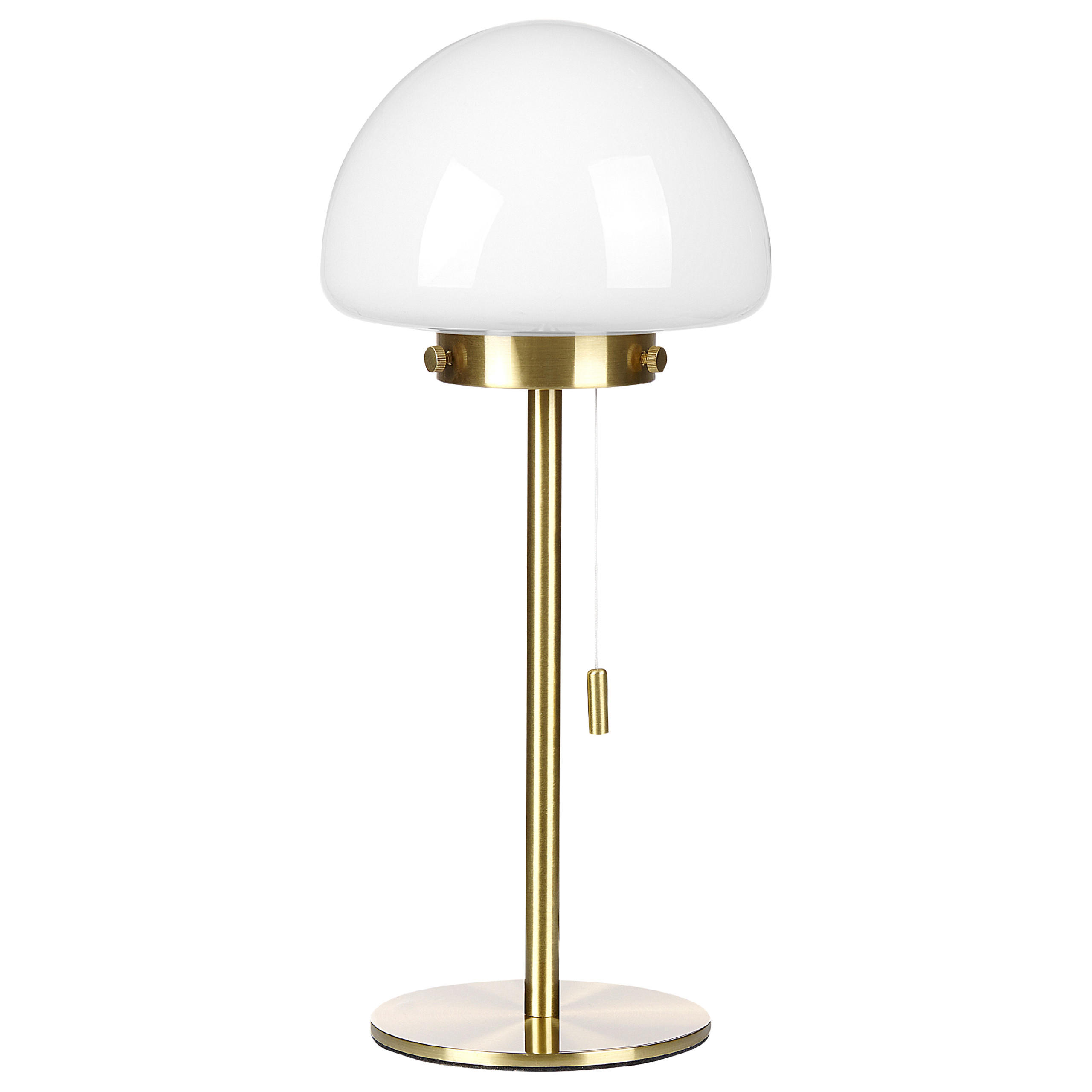 TISCHLAMPE Moruga 17/17/39 cm - Goldfarben, Glas (17/17/39cm) - Beliani
