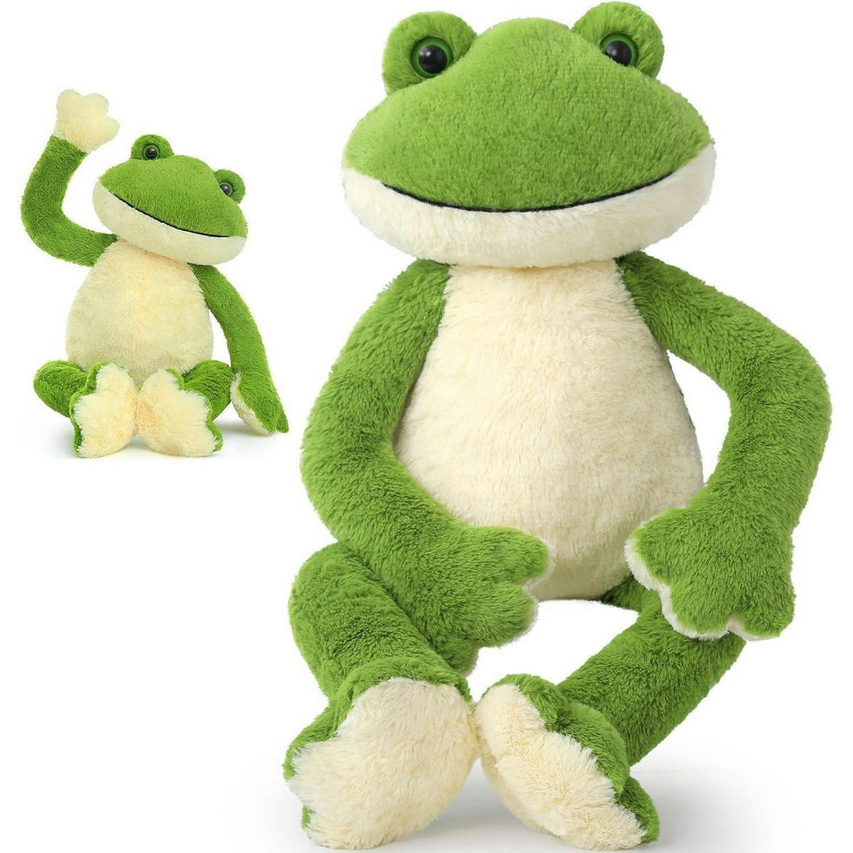 STOFFTIER Frosch 60 cm Grün - Grün, Textil (36/60cm)