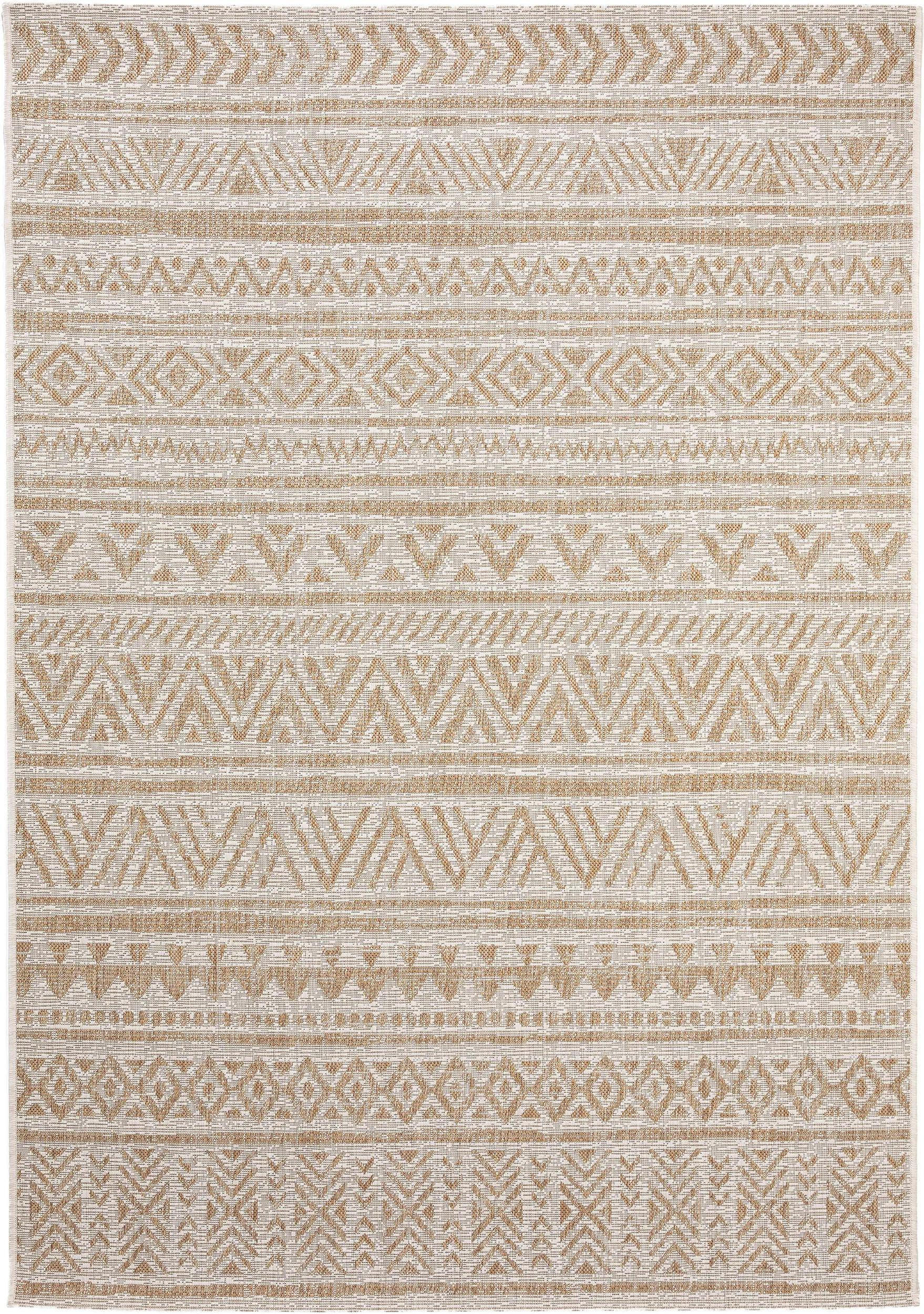 VNÚTORNÝ a vonkajší koberec Cleo Krémová/Béžová 140x200 cm - krémová, textil/plast (140/200cm) - benuta Nest