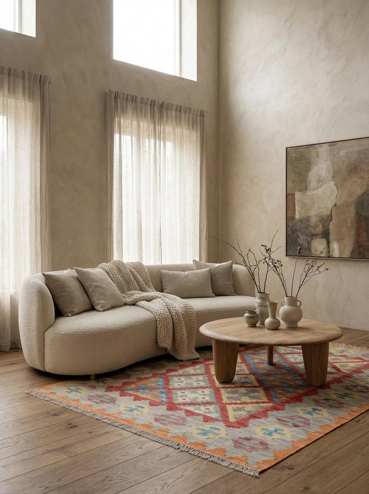 HANDWEBTEPPICH Gashgai Kelim Rot 173/127 cm Schurwolle - Rot, Textil (127/173cm) - Looma