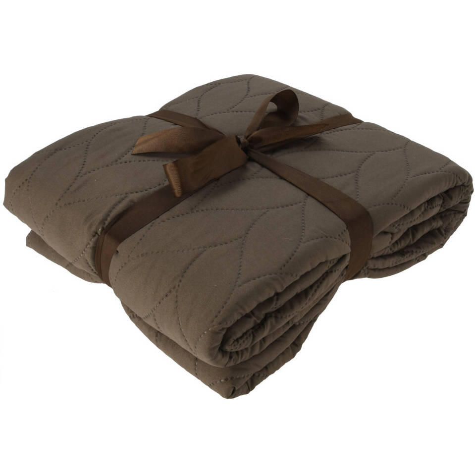 TAGESDECKE Braun 200/220 cm - Braun, Kunststoff (220/200cm) - Home Styling Collection