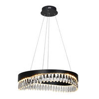HÄNGELEUCHTE Capilano, Schwarz, 60cm - Schwarz, Glas (60/60/16cm) - KOSILUM