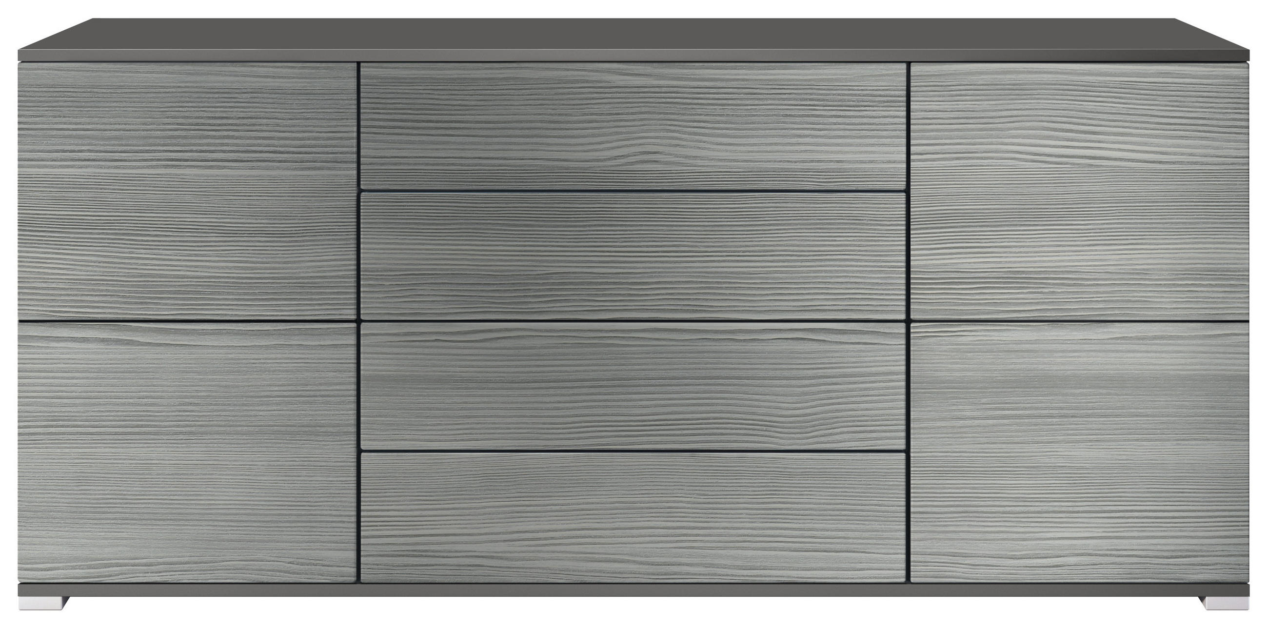 SIDEBOARD Rova Avola-Anthrazit - Anthrazit, Holzwerkstoff (166.5/75.5/35cm) - Vladon