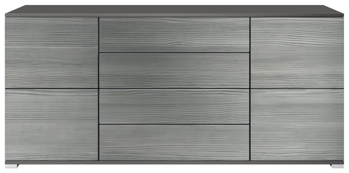 SIDEBOARD Rova Avola-Anthrazit - Anthrazit, Holzwerkstoff (166.5/75.5/35cm) - Vladon
