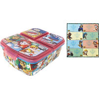 BROTDOSE mit Fächern Paw Patrol 18 cm - Multicolor, Kunststoff (14/6/18cm)