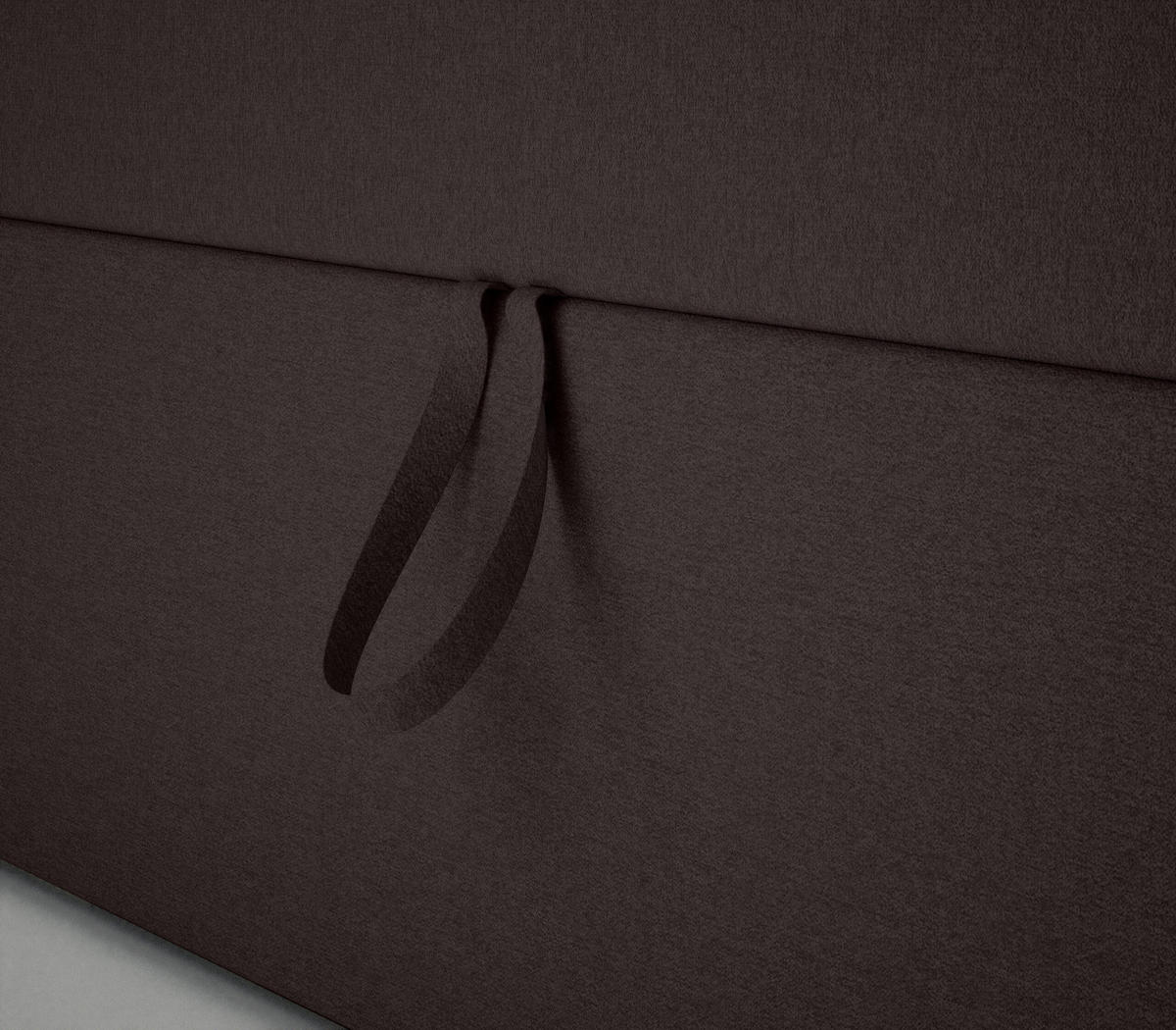 BOXBETT Verdig Mini Basic 100x200 Dunkelbraun Links - Braun, Holz (100/200cm) - Fedve