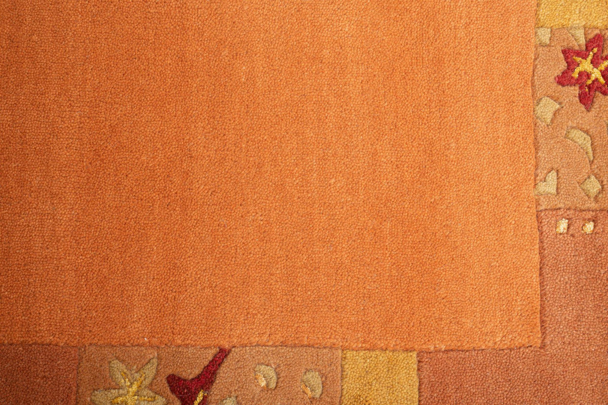 HANDTUFTTEPPICH Royal Ganges 70x620 cm - Terracotta, Textil (70/620cm) - THEKO
