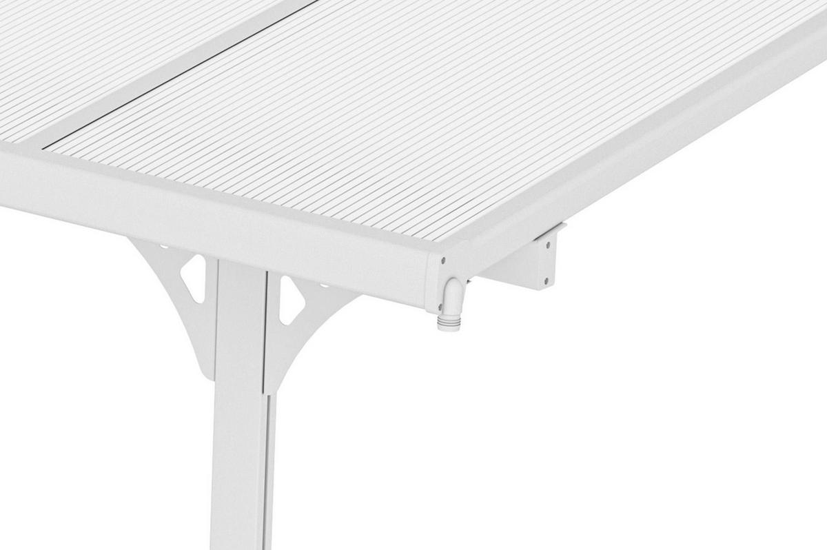 PERGOLA / CARPORT Kleo Weiß 5,5m x 3m - Weiß, Metall (556/270/300cm) - Cazeboo