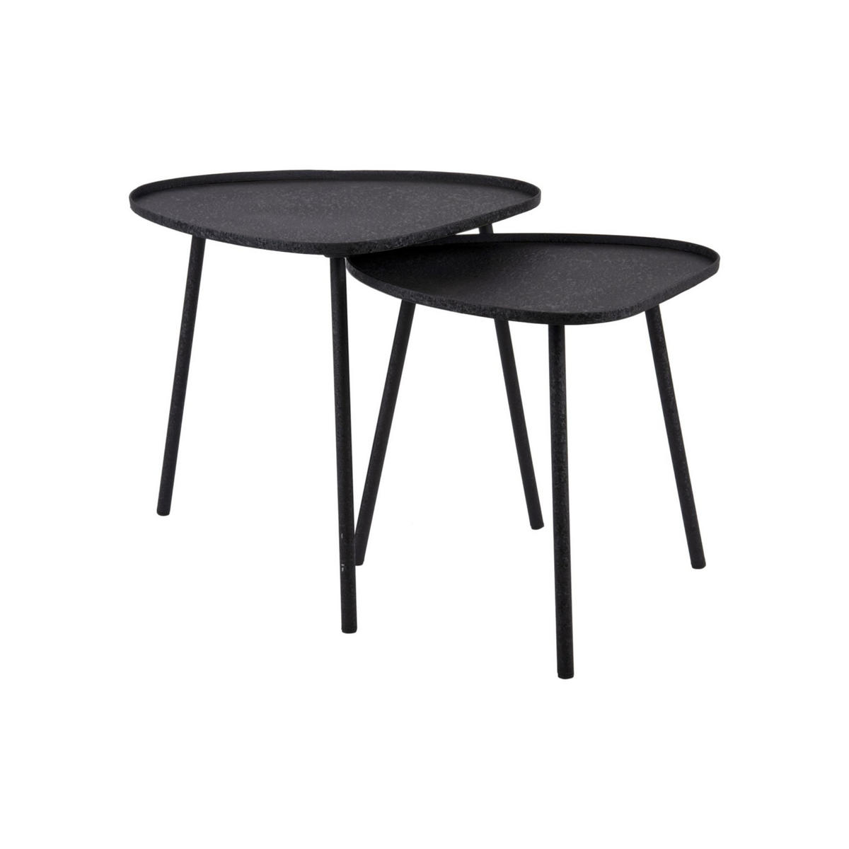 BEISTELLTISCH Boaz Schwarz 44/44/43 cm - Schwarz, Metall (44/44/43cm) - Leitmotiv