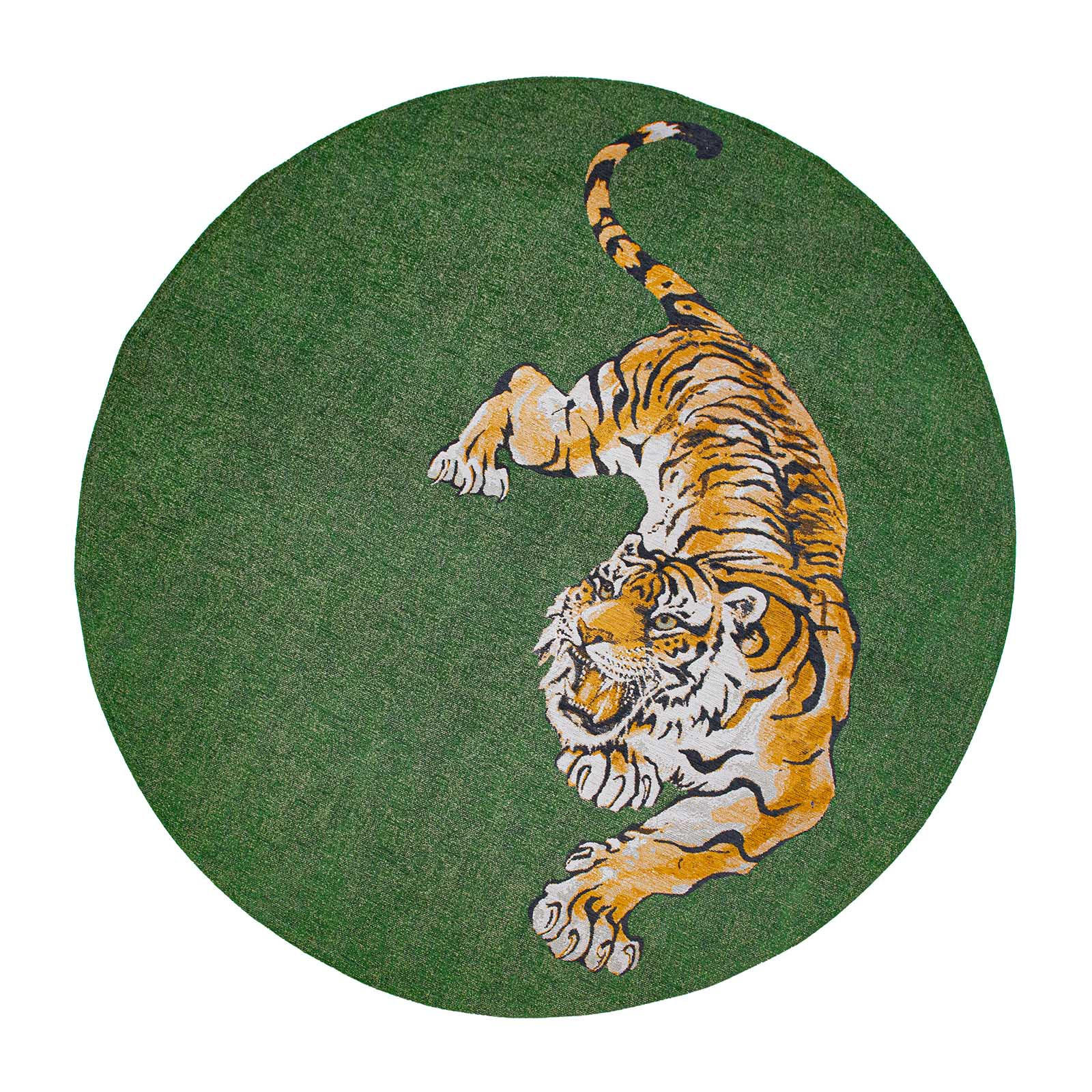 TEPPICH Green On Fire Pop 240/240 cm - Grün, Textil (240/240cm) - Louis De Poortere